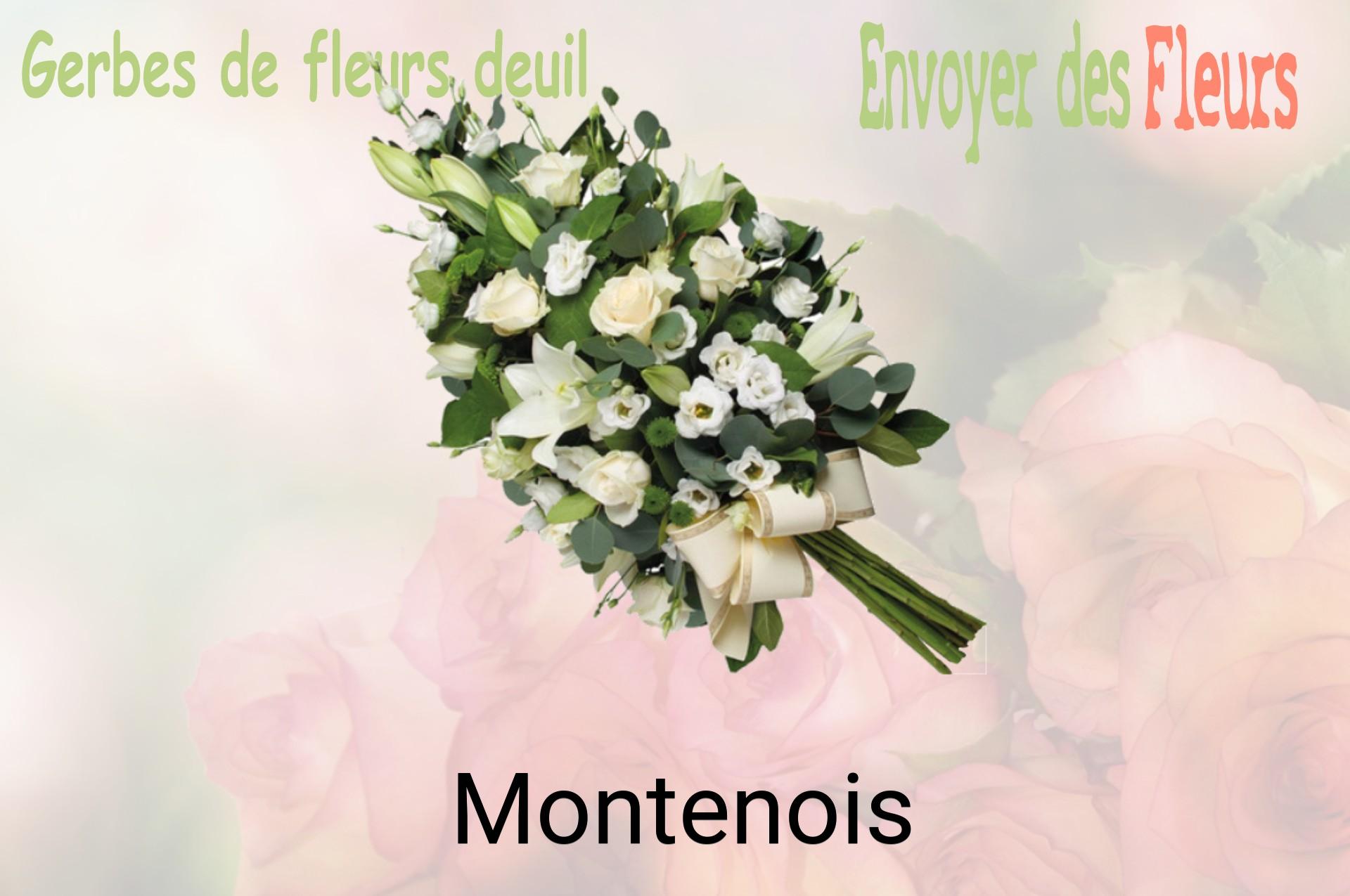 Gerbe de fleurs de deuil livrée à Montenois